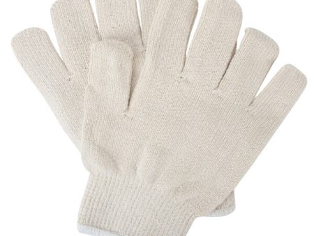 White Seamless Knit Gloves, Pair Discount