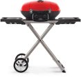 Napoleon Grills TravelQ™ 285X with Scissor Cart and Griddle, Red For Sale