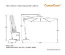 Chelsea 10 ft Square Cantilever Discount