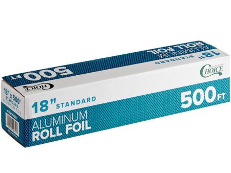 Choice 18  x 500  Food Service Standard Aluminum Foil Roll Online