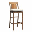 30″ CROQUET TEAK BAR STOOL Fashion