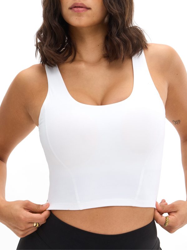 Crystal Crop V2 - White Online now