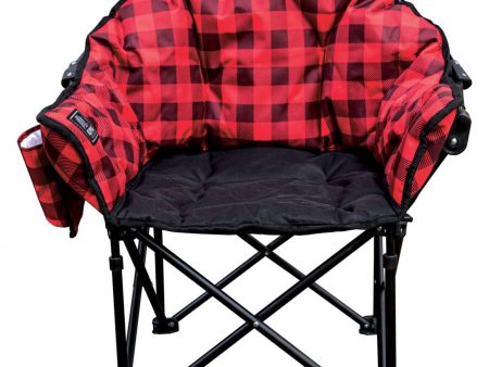 Lazy Bear Junior Chair Red Black Plaid Online