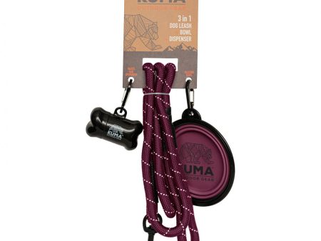 Kuma 3 in 1 Dog Leash Purple Grey Sale