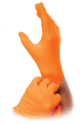 Orange Lightning Nitrile Gloves For Cheap