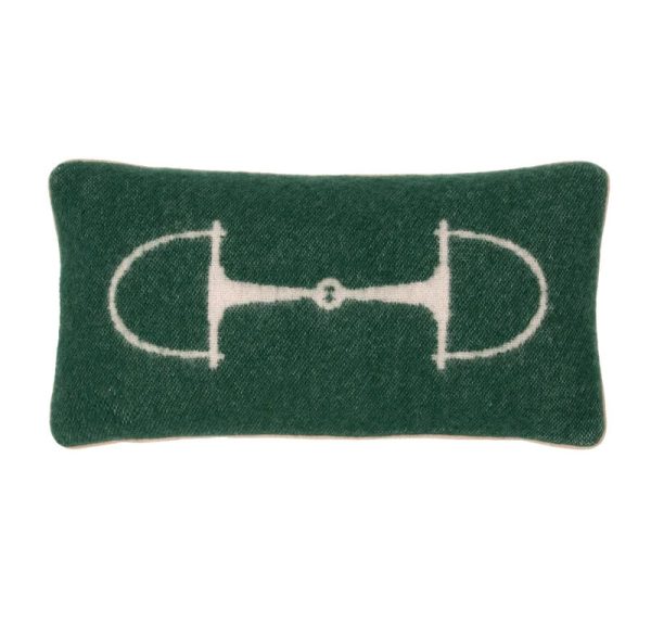 In Stock New Zealand Lambs Wool Pillow Green For Sale