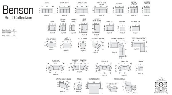 Benson Curved Sofa Online Hot Sale