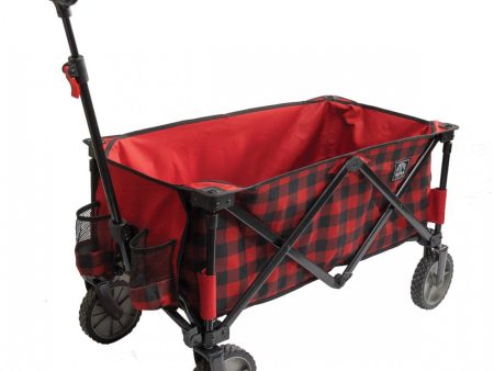 Bear Buggy Cart Red Black Plaid Hot on Sale