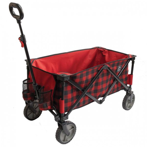 Bear Buggy Cart Red Black Plaid Hot on Sale