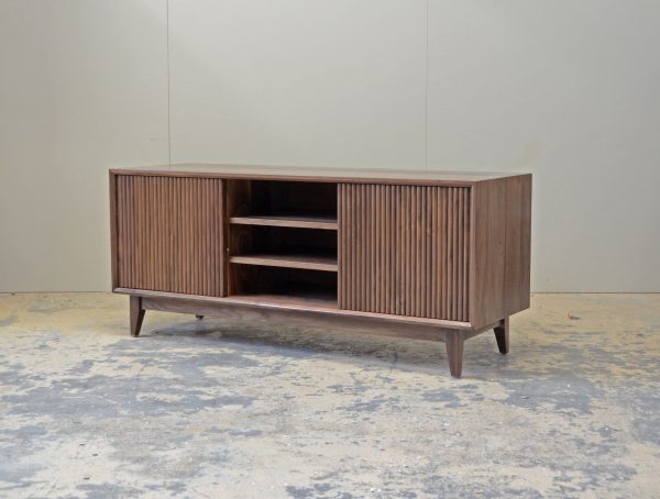 In Stock Walnut Tryon Media Console Online Sale