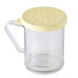 Tablecraft 10 oz. Polycarbonate Shaker, Yellow Lid Fashion