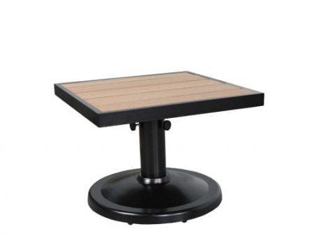 Kensington 24″ Square Pedestal Side Table For Discount