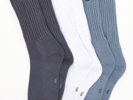 3 Pack Scrunch Socks - Multi Sterling Sale