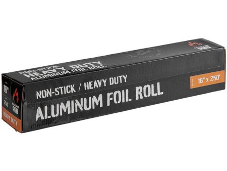 Backyard Pro Food Service Non-Stick Heavy-Duty Aluminum Foil Roll, 18  x 250  Online