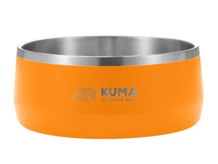 Stainless Steel Dog Bowl Orange Black For Cheap