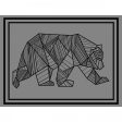 Bear Outdoor Mat - 12’ x 9’ Black Grey For Cheap