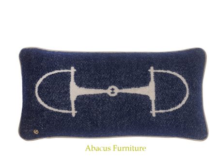 In Stock New Zealand Lambs Wool Pillow Navy Fashion