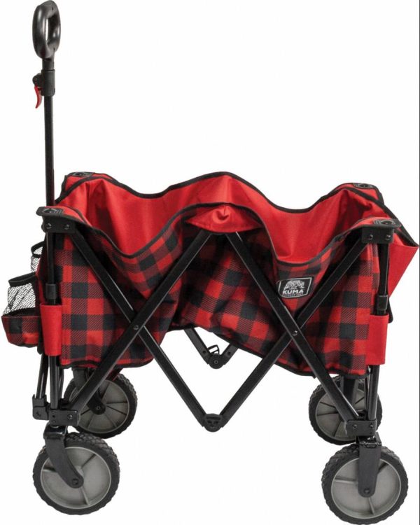 Bear Buggy Cart Red Black Plaid Hot on Sale