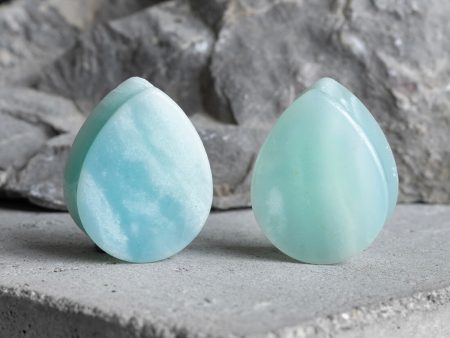 Amazonite Teardrop Plugs Online now