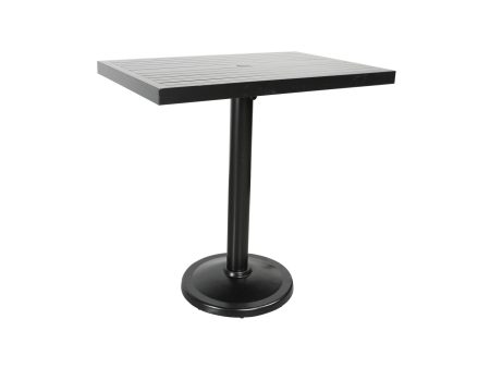 Monaco 48″x31″ Rectangular Pedestal Balcony Table Discount