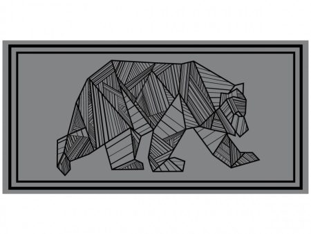 Bear Outdoor Mat - 18’ x 9’ Black Grey on Sale