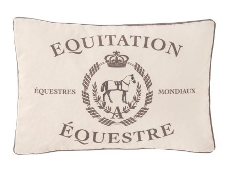 In Stock Velvet Pillow: Equitation Online Hot Sale