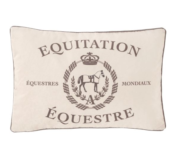 In Stock Velvet Pillow: Equitation Online Hot Sale