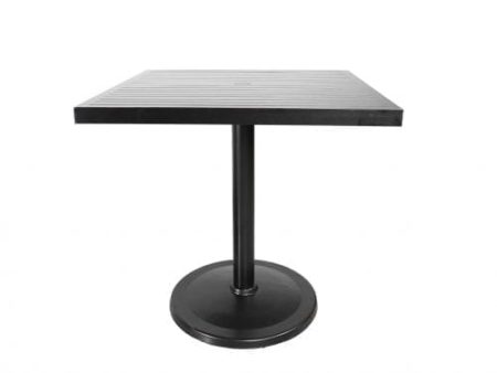 Monaco 42″ Square Pedestal Bar Table For Sale