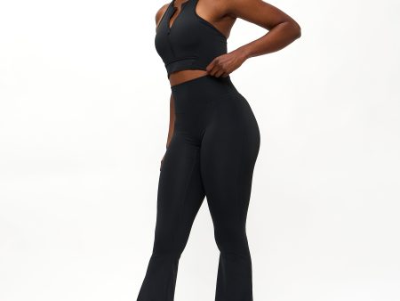 Colorado Fleece Flare Legging - Onyx Black Online Sale