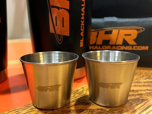 Black Halo Racing Stainless Shot Glasses (2) Cheap