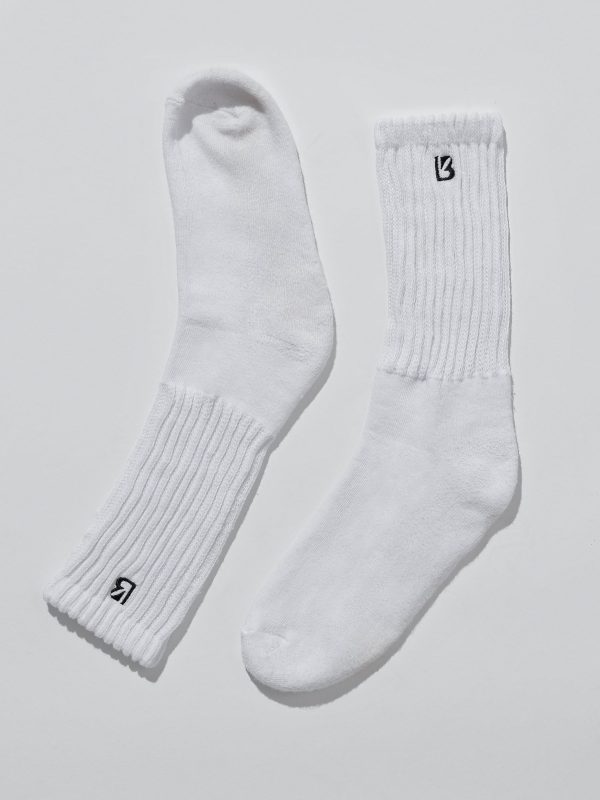 Scrunch Socks - White Black Hot on Sale