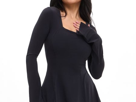 Poshknit Hourglass Dress - Onyx Black on Sale