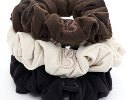 3 Pack NuBre Scrunchies - Core Color Online