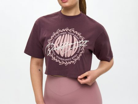 Build Crop Tee - Smoked Cherry Supply