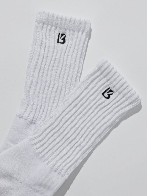 Scrunch Socks - White Black Hot on Sale