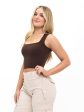 Butter Square Neck Crop - Cold Brew Online Sale