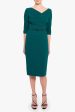 3 4 Sleeve Jackie O Sheath Dress on Sale