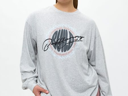 Build Long Sleeve Tee - Heather Grey For Sale