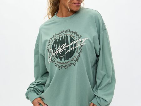 Build Long Sleeve Tee - Arctic Moss Online Sale