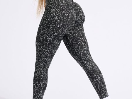 Rosa Jacquard Legging - Black Bossy Online Sale