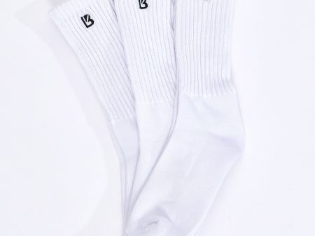 3 Pack Scrunch Socks - White Online Hot Sale