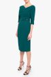 3 4 Sleeve Jackie O Sheath Dress on Sale