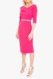 3 4 Sleeve Jackie O Sheath Dress on Sale