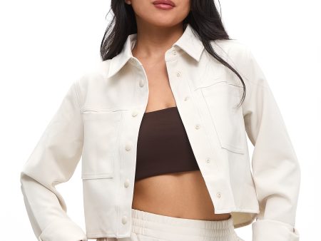 Snap Crop Jacket - Bone Cheap